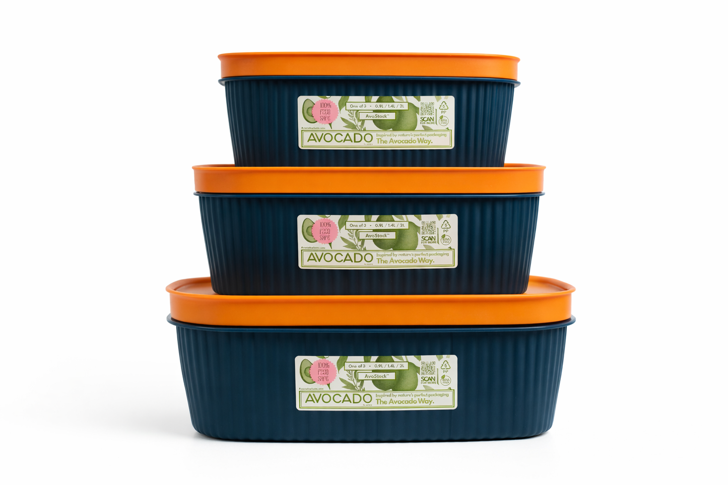 AvoStack 3-Piece (0.9L, 1.4L, 2L)
